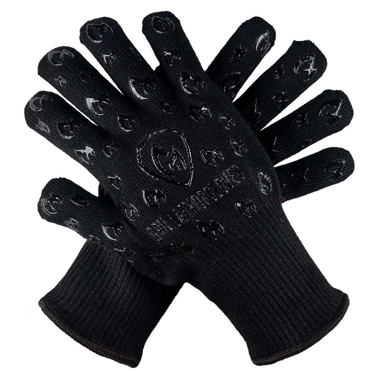 Guantes de Horno Grill Armor Negros 500°C Manga Extra Larga