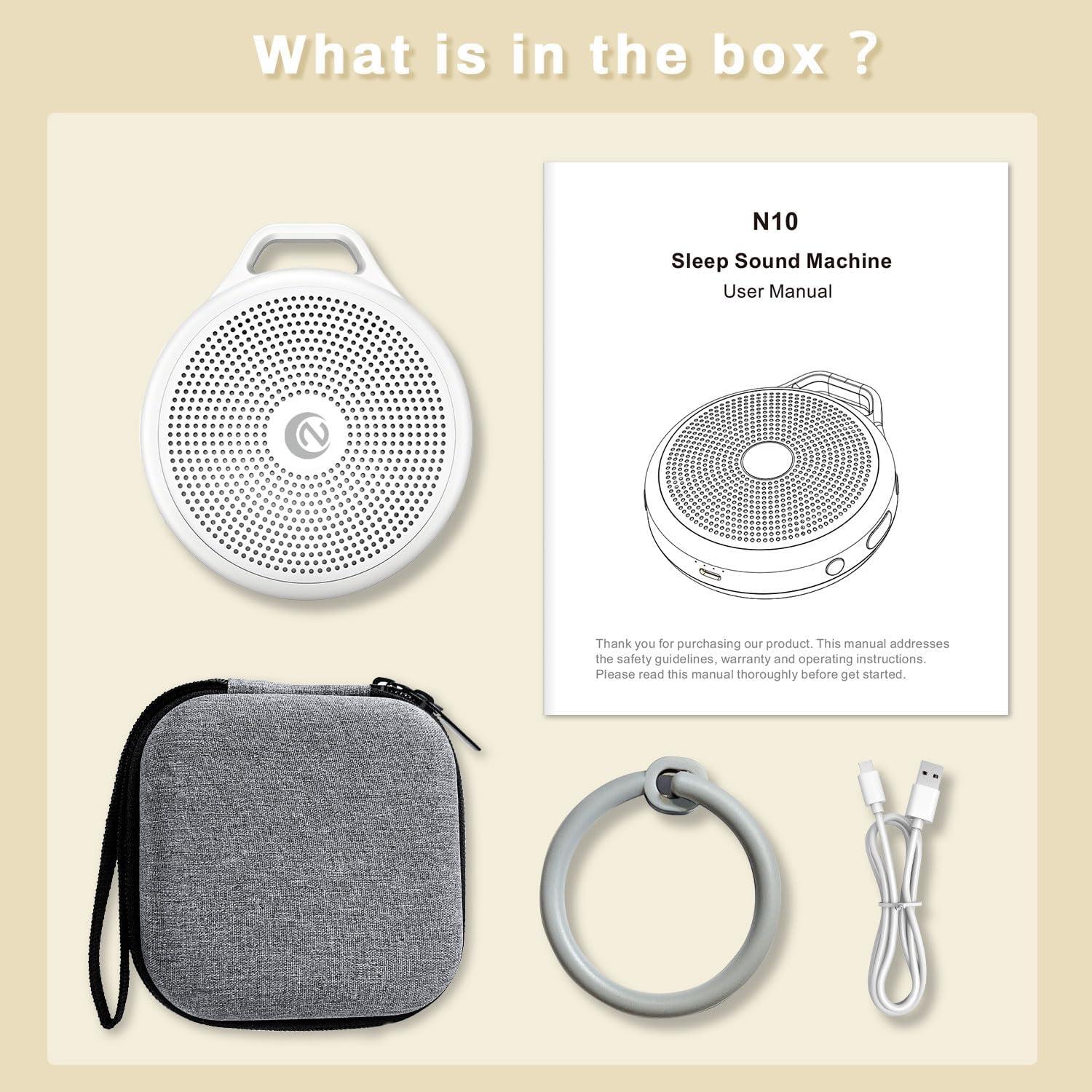 Máquina de Sonido Blanco Nytpal N10 para Bebés 20 Sonidos