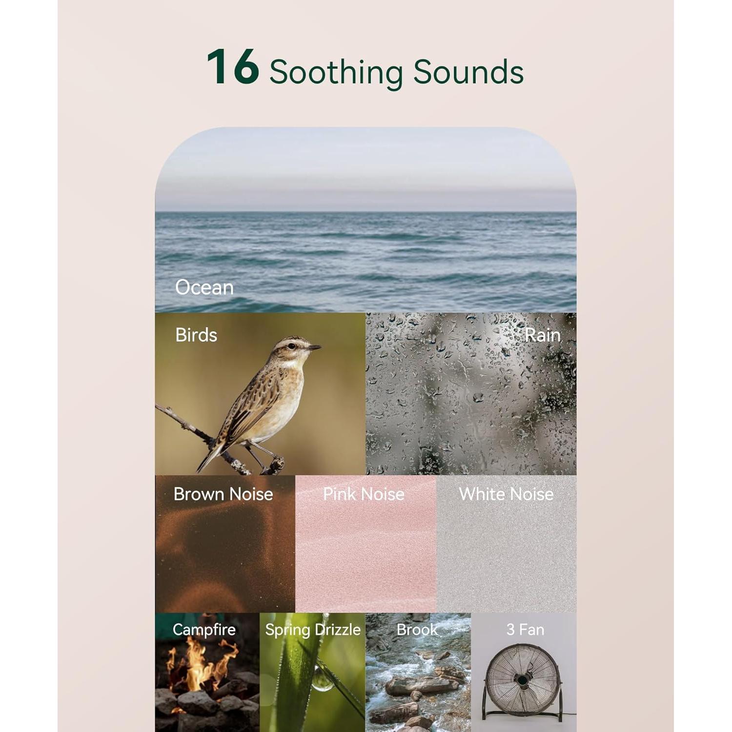 Máquina de Ruido Blanco Restnature HX-R30, 16 Sonidos