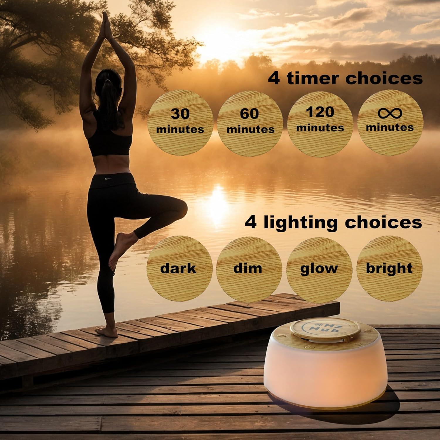 Máquina de Sonido Portátil Hz Hub - 15 Sonidos Calmantes