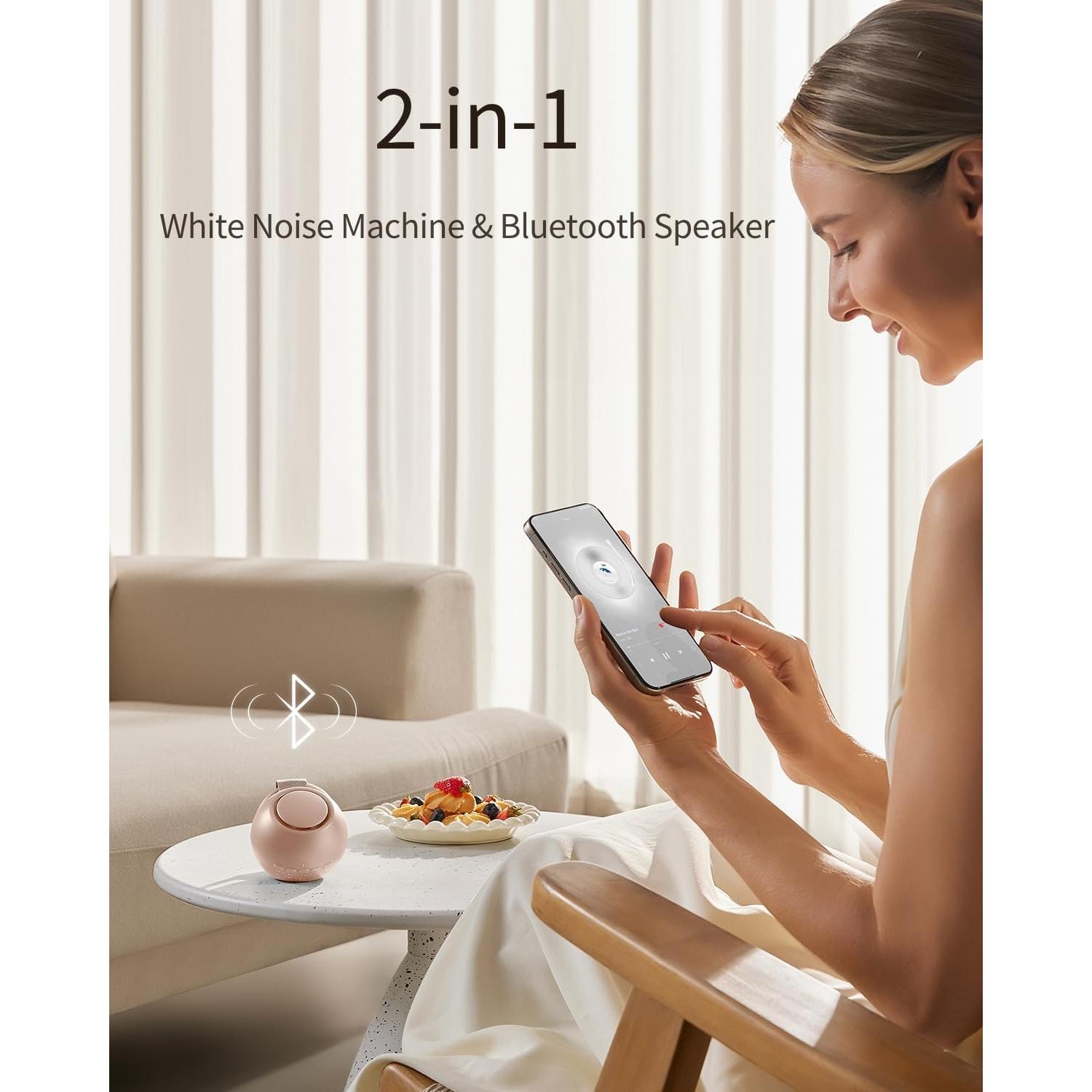 Máquina de Sonido Portátil CHICWAY Rosa 18 Sonidos Relax