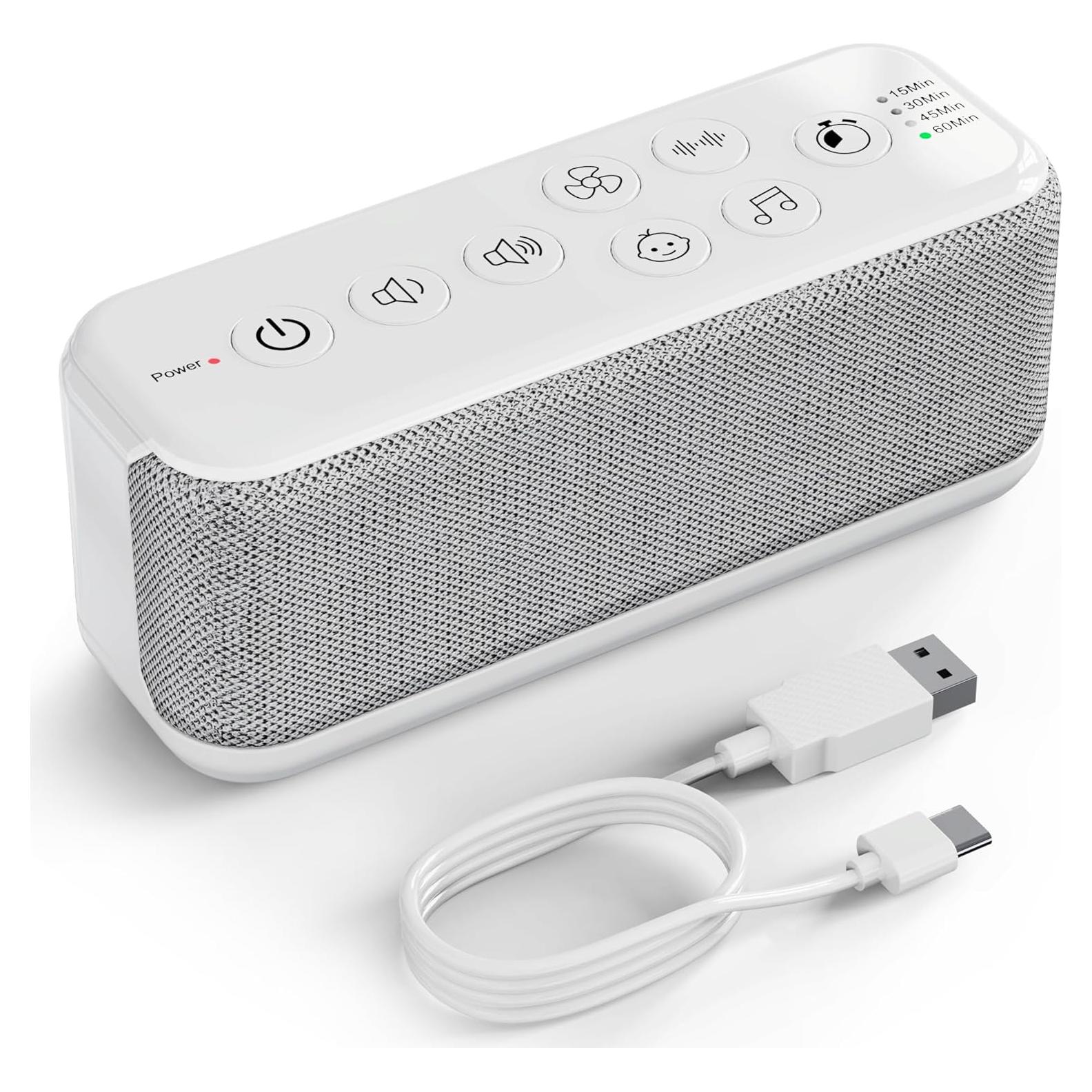 Máquina de Ruido Blanco Raynic CR1016, 42 Sonidos, Batería