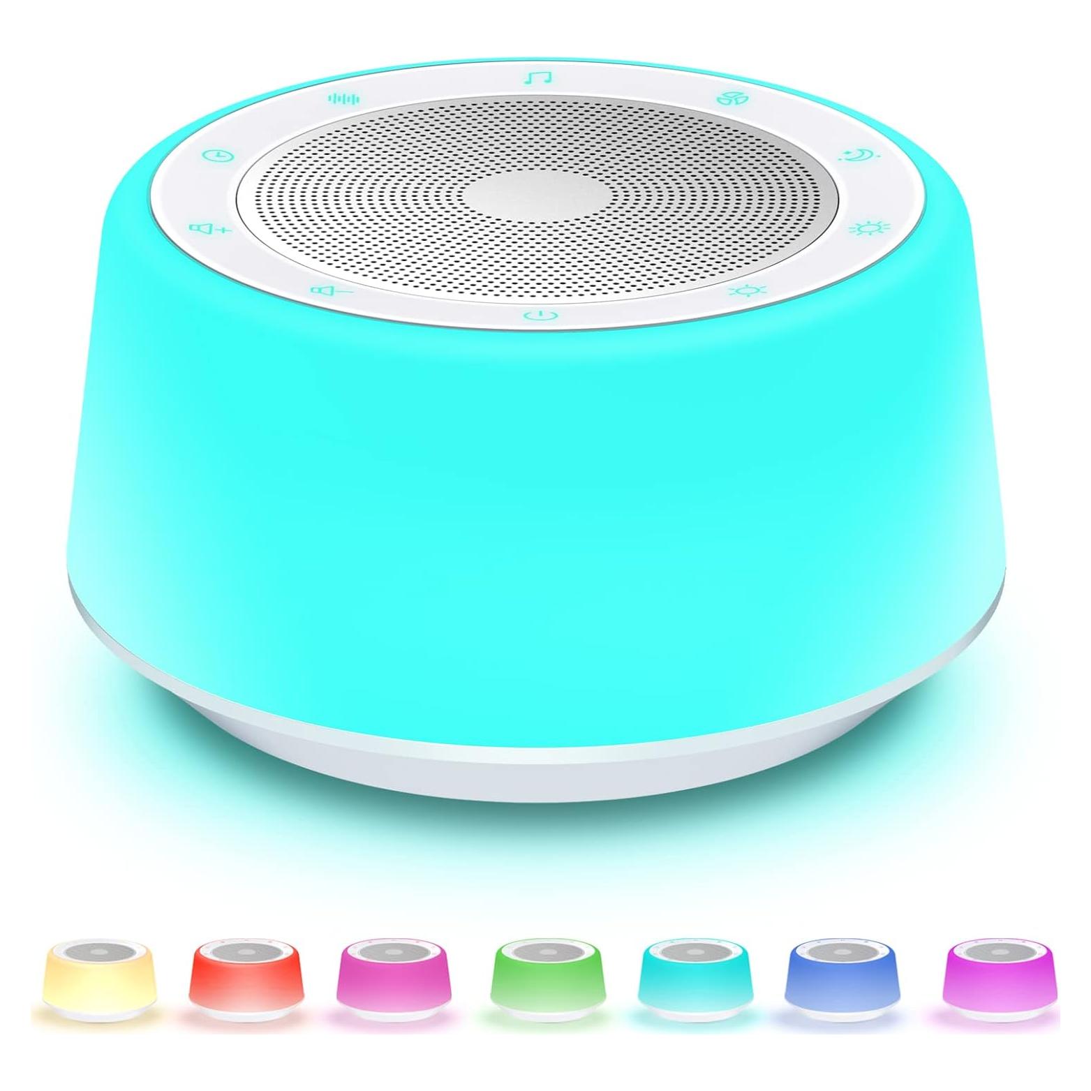 Máquina de Ruido Blanco BGOVERSS TP1 con 30 Sonidos y Luz