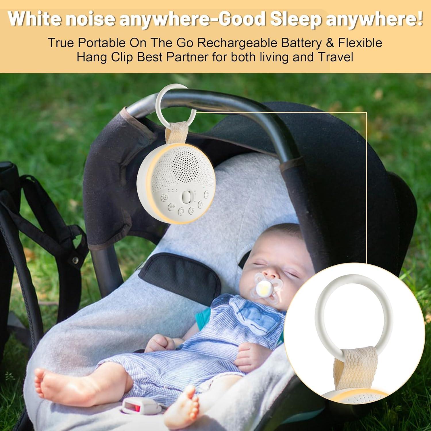 Máquina de Ruido Blanco Cymrix C100 con 21 Sonidos y Luz