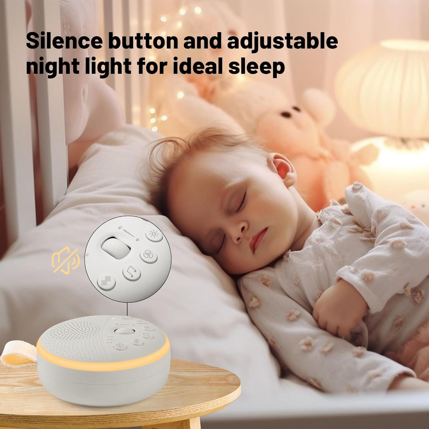 Máquina de Ruido Blanco Cymrix C100 con 21 Sonidos y Luz