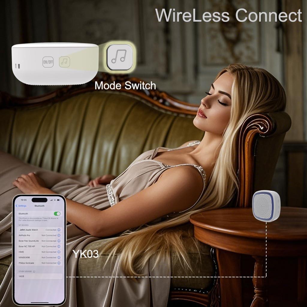 Máquina de Ruido Blanco UNIONOW 36 Sonidos 1800mAh