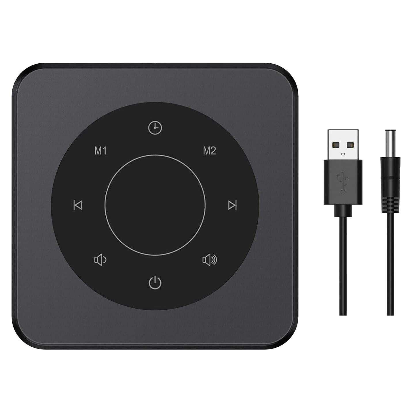 Máquina de Sonido Blanco Kipcush 20 Sonidos Relajantes Negro