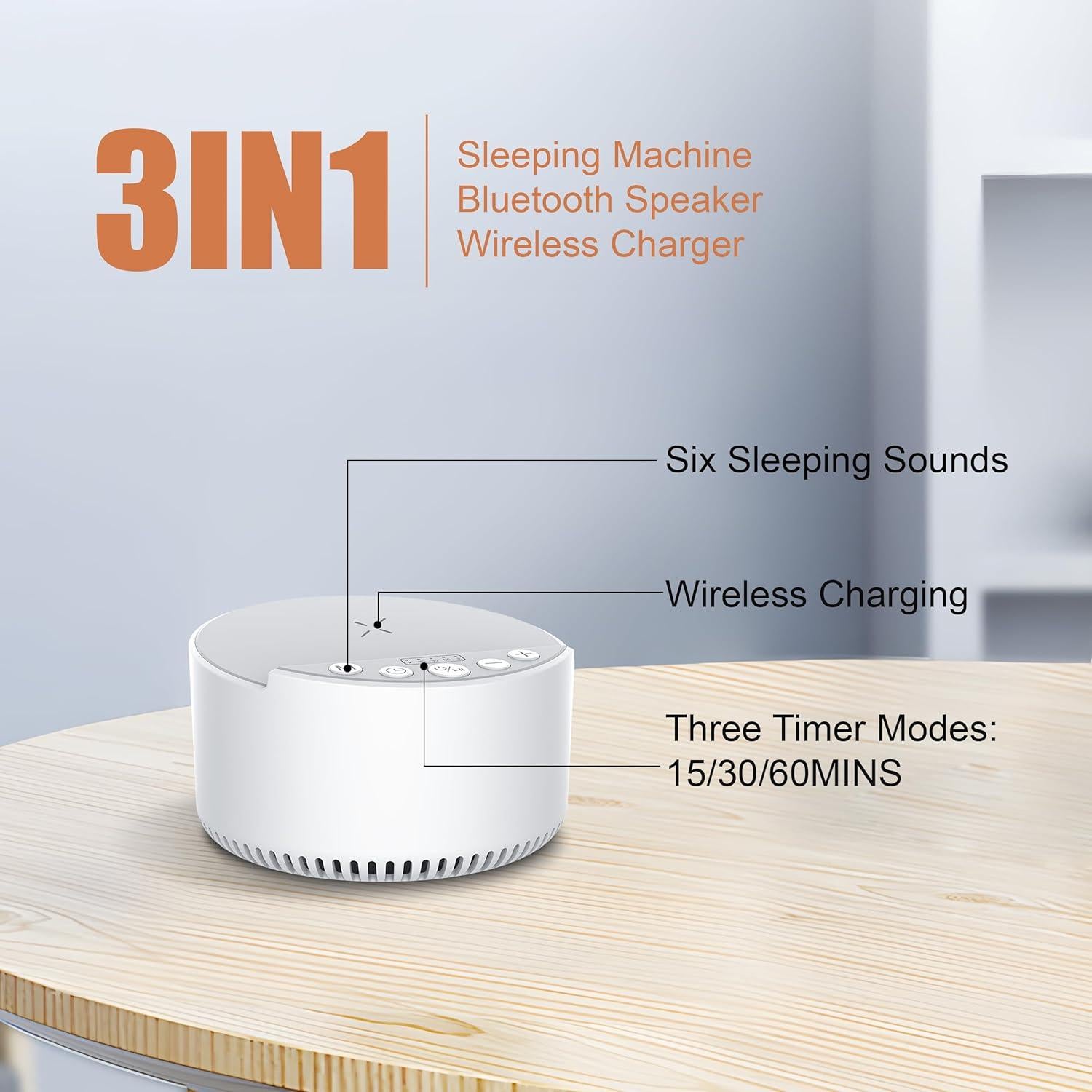 Máquina de Sonido Rorense SM06 con Cargador Inalámbrico