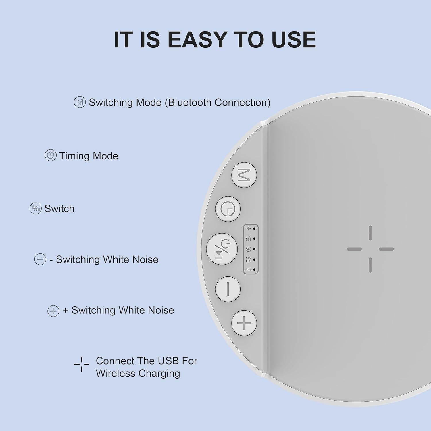 Máquina de Sonido Rorense SM06 con Cargador Inalámbrico