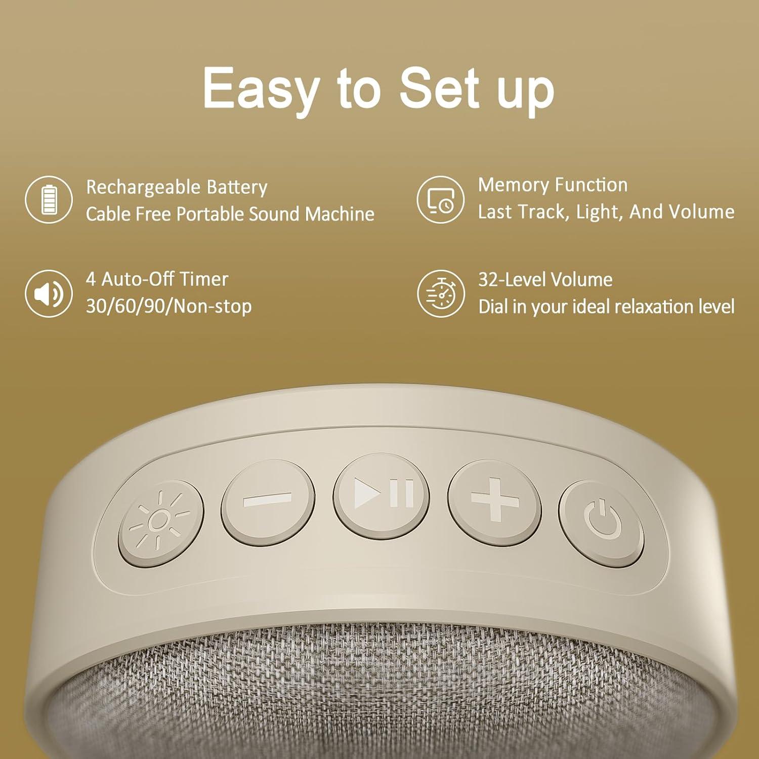 Máquina de Sonido Blanco Hotmoon Omini SE Portátil 12 Sonidos