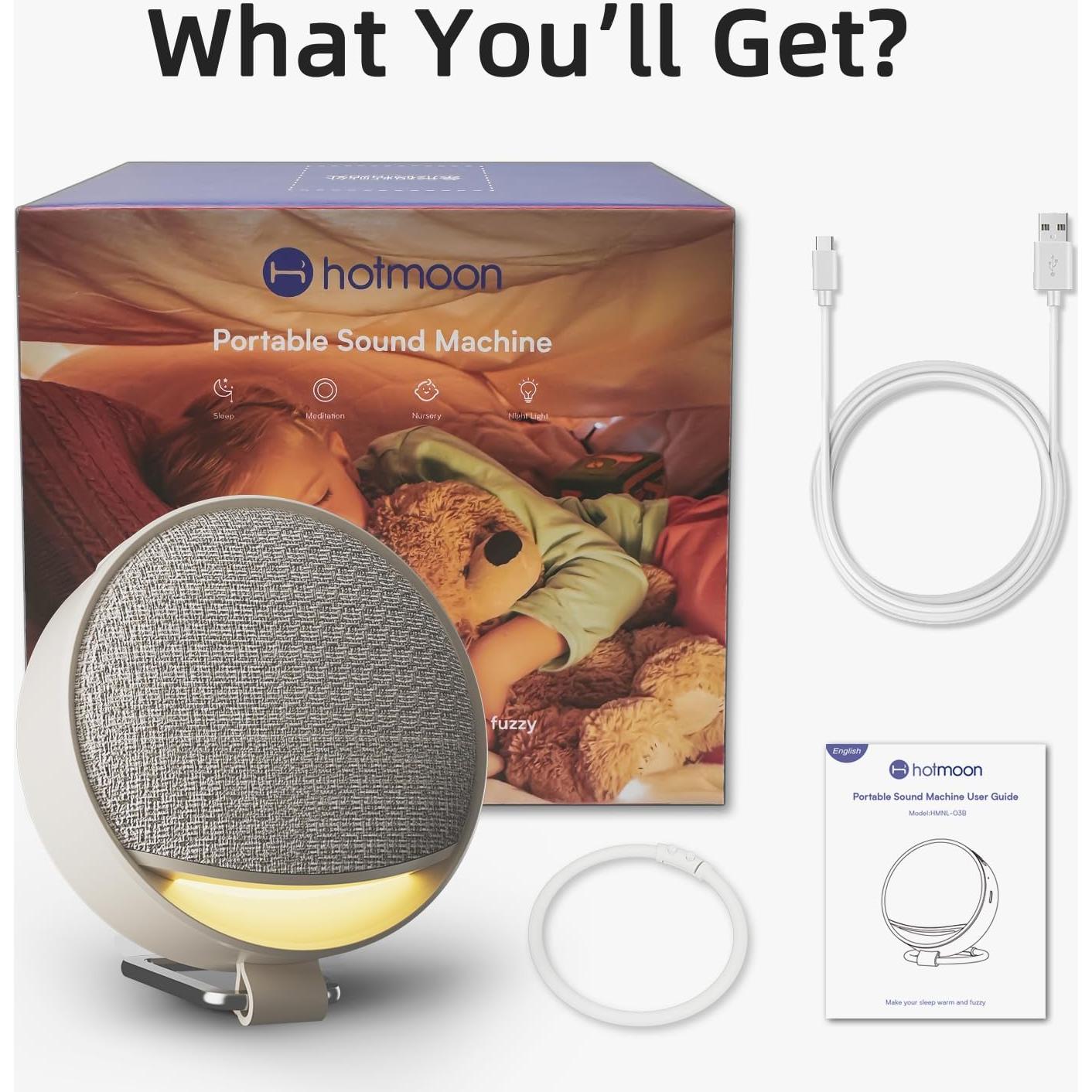 Máquina de Sonido Blanco Hotmoon Omini SE Portátil 12 Sonidos