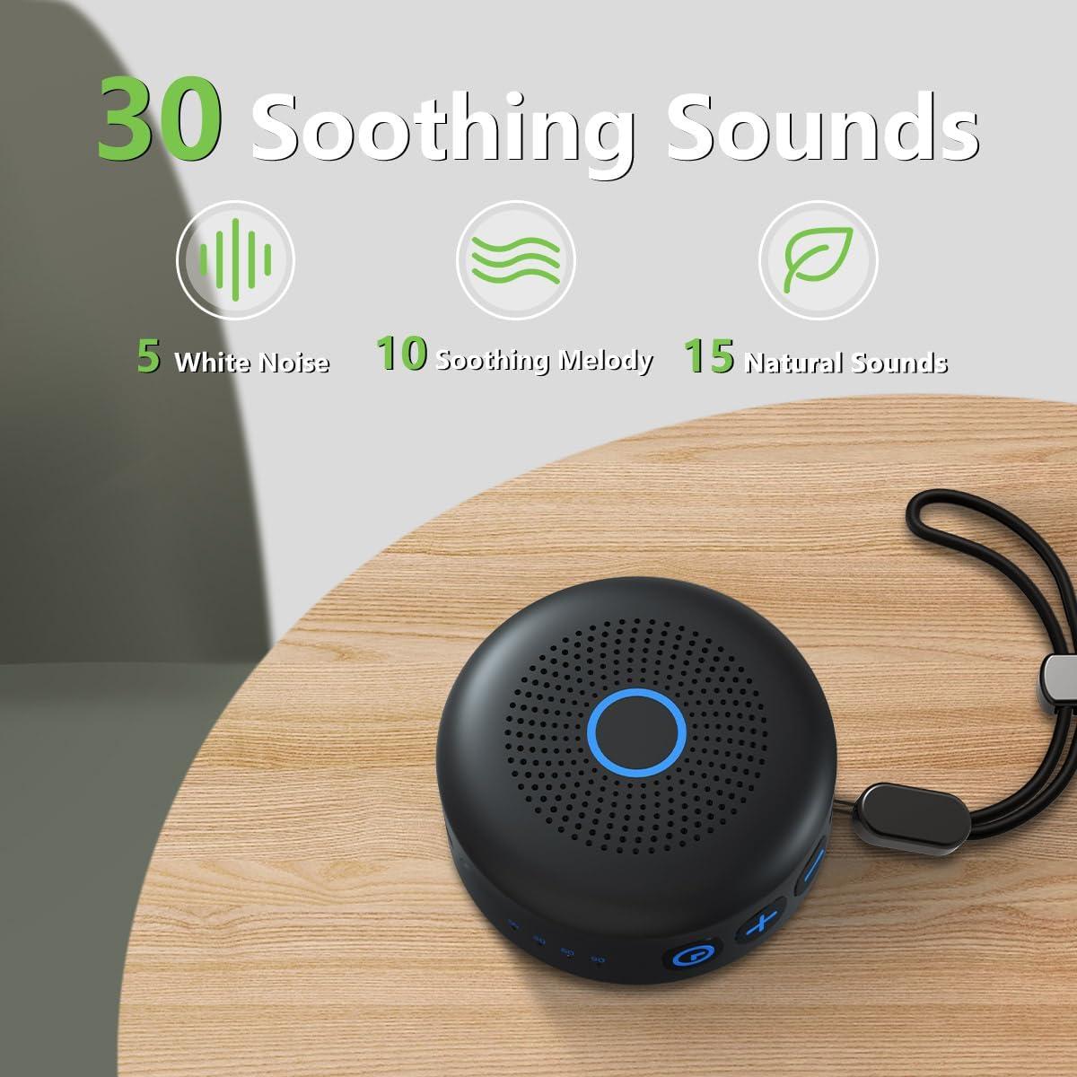 Máquina de Sonido Sleepbox Portátil 30 Sonidos 32 Volumen