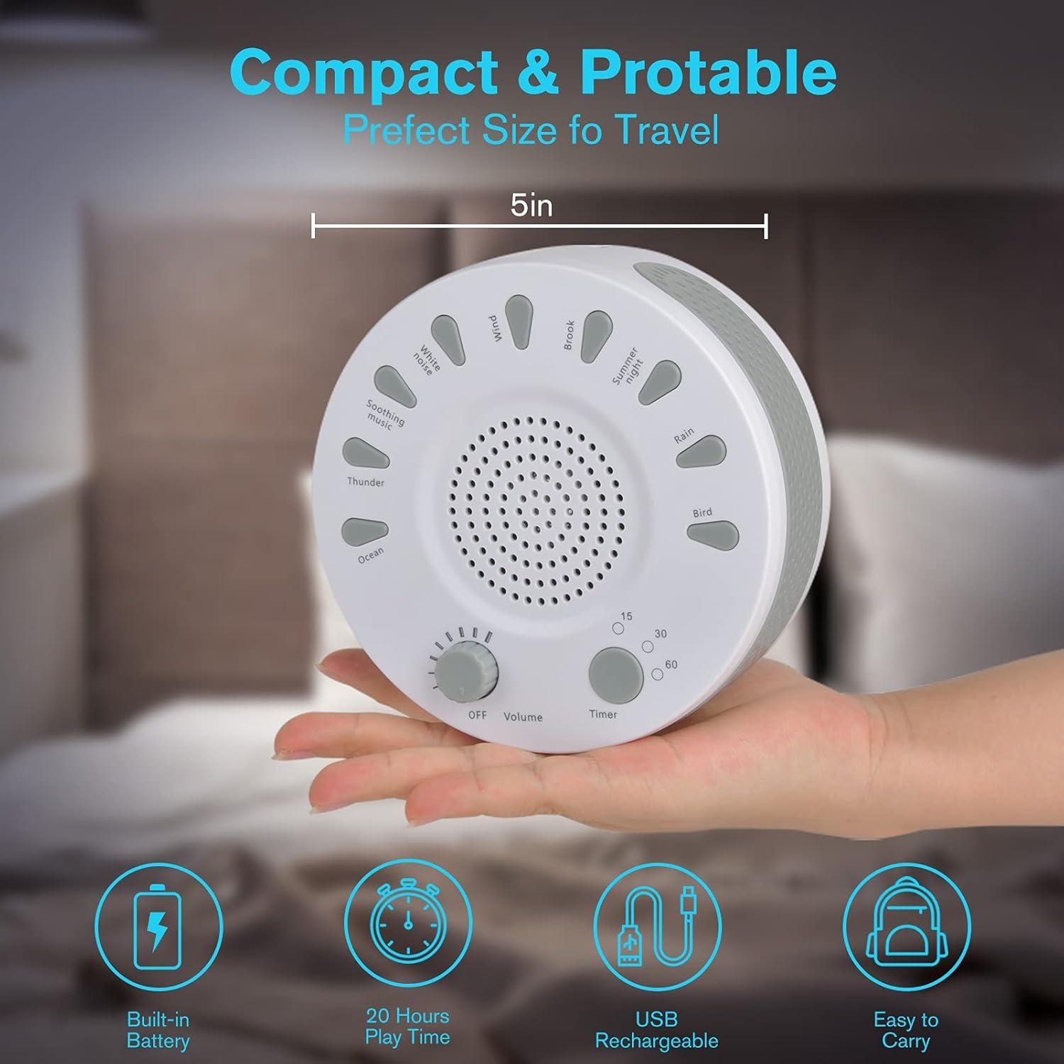 Máquina de Ruido Blanco ORANGEHOME 9 Sonidos 0.18 kg