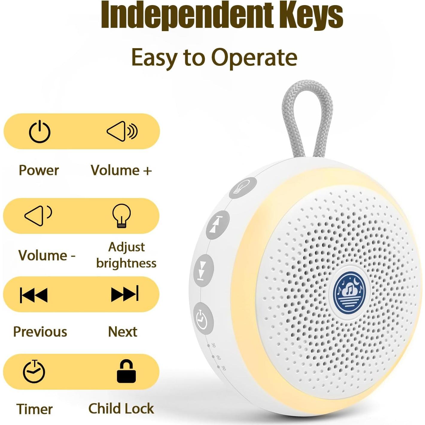 Máquina de Sonido Blanco Recargable USB Hi-FiD Azul