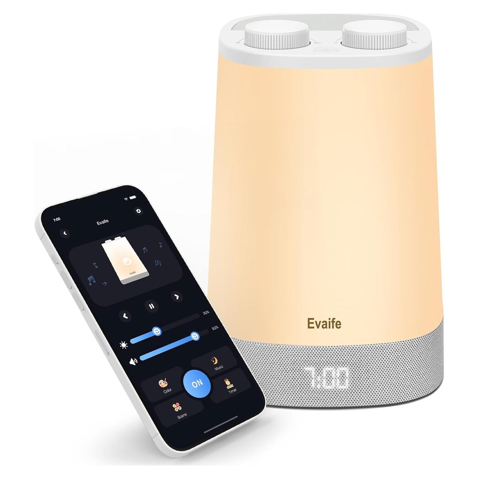 Máquina de Sonido y Luz Nocturna Evaife EV001 para Bebés