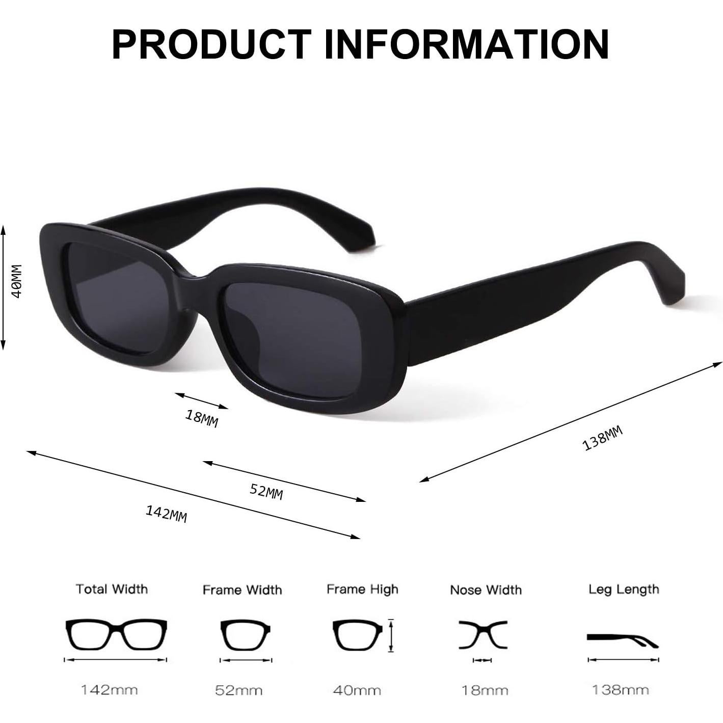 Gafas de sol BUTABY para mujeres, retro UV400, marco elegante