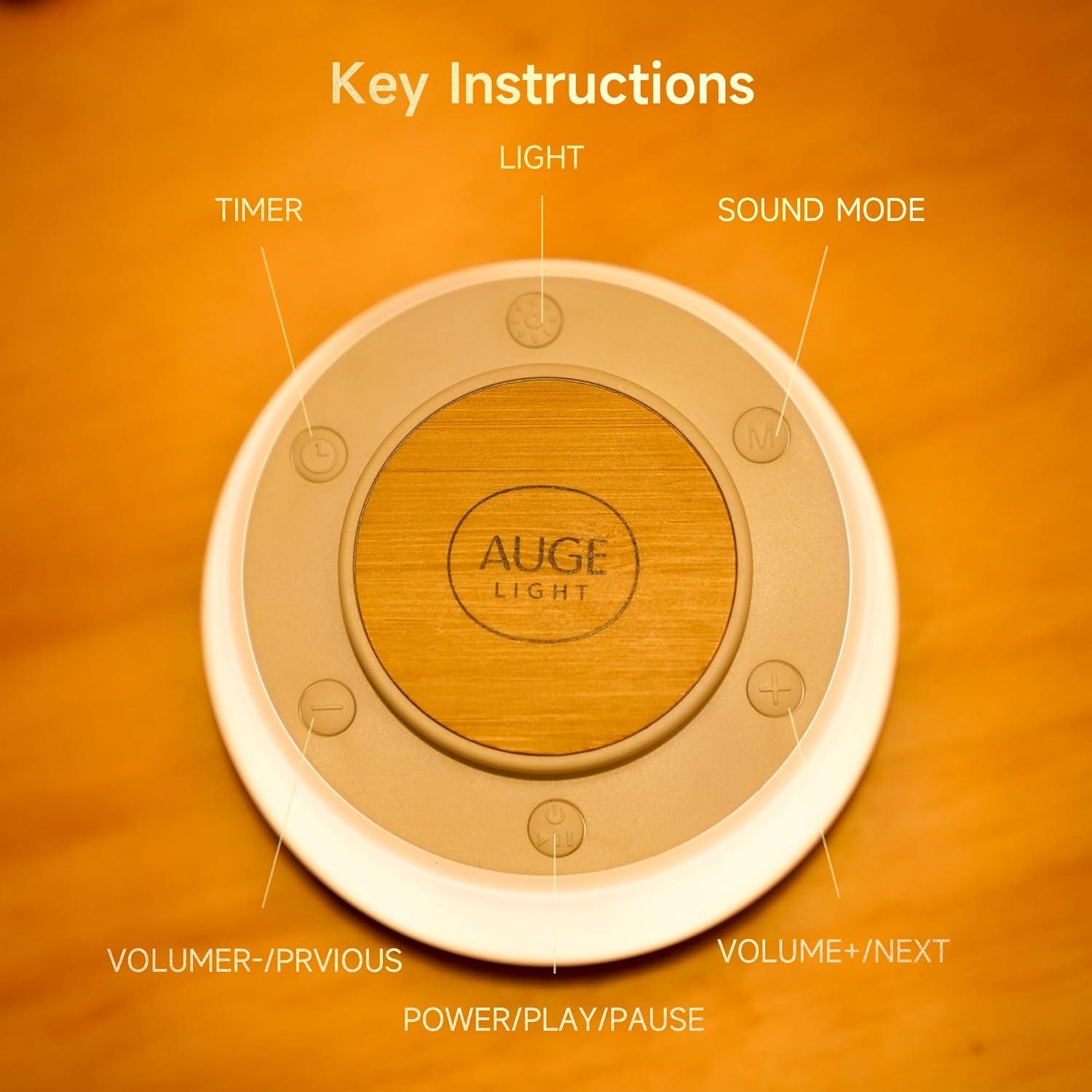 Máquina de Sonido Blanco AUGE LIGHT 30 Sonidos 3 Temporizadores