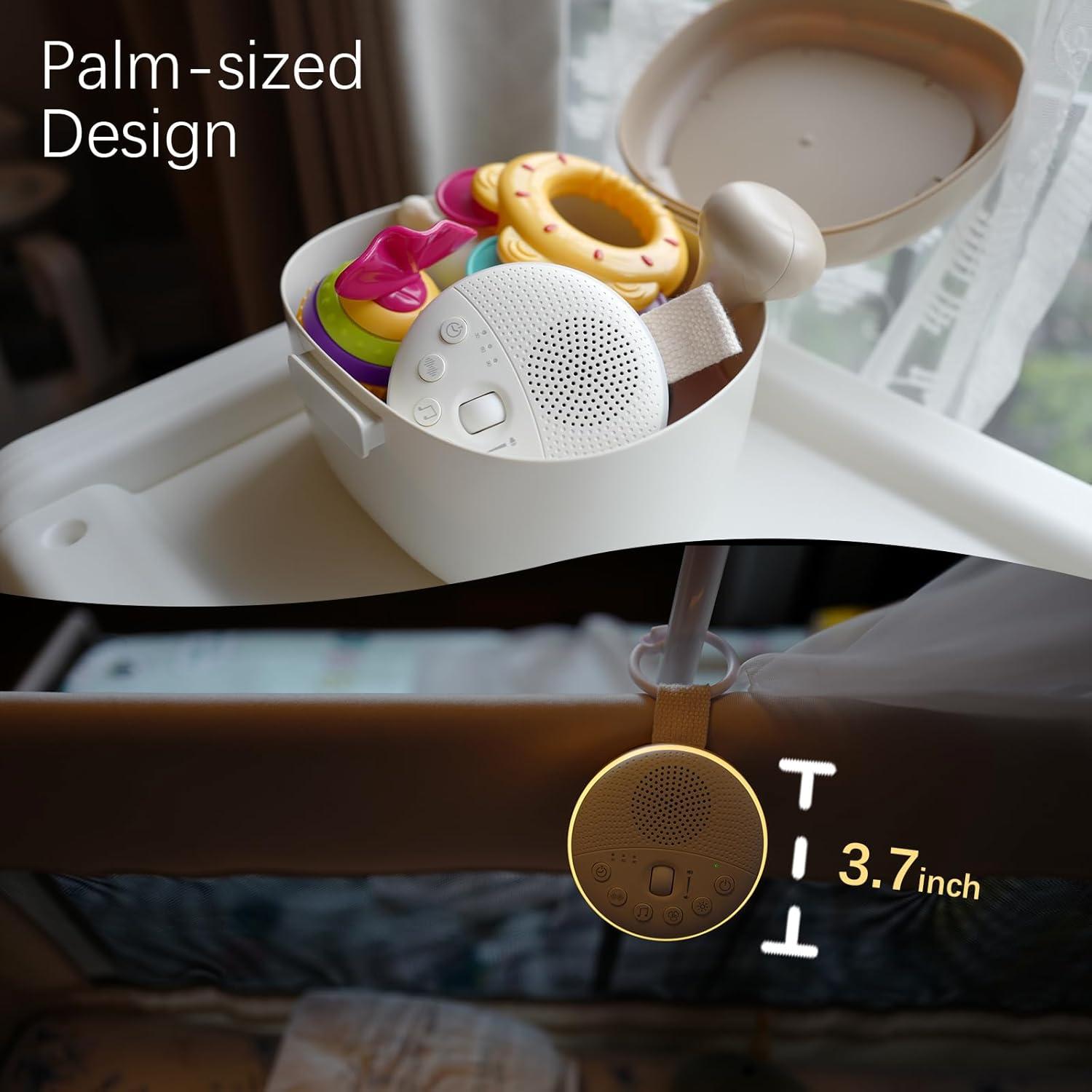 Máquina de Ruido Blanco JunVox Fu Portátil con Luz Nocturna