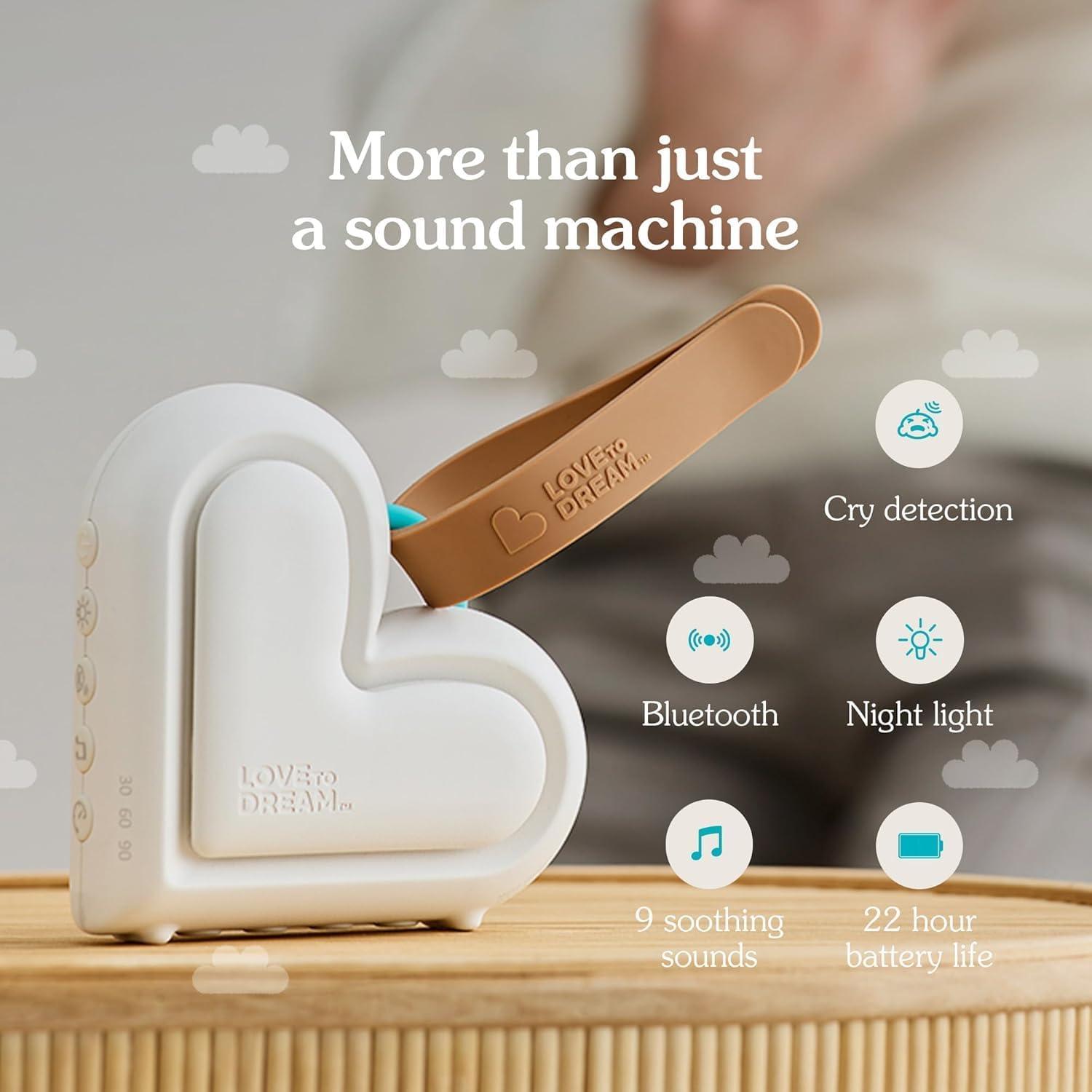 Máquina de Sueño Love to Dream con Ruido Blanco y Luz Nocturna
