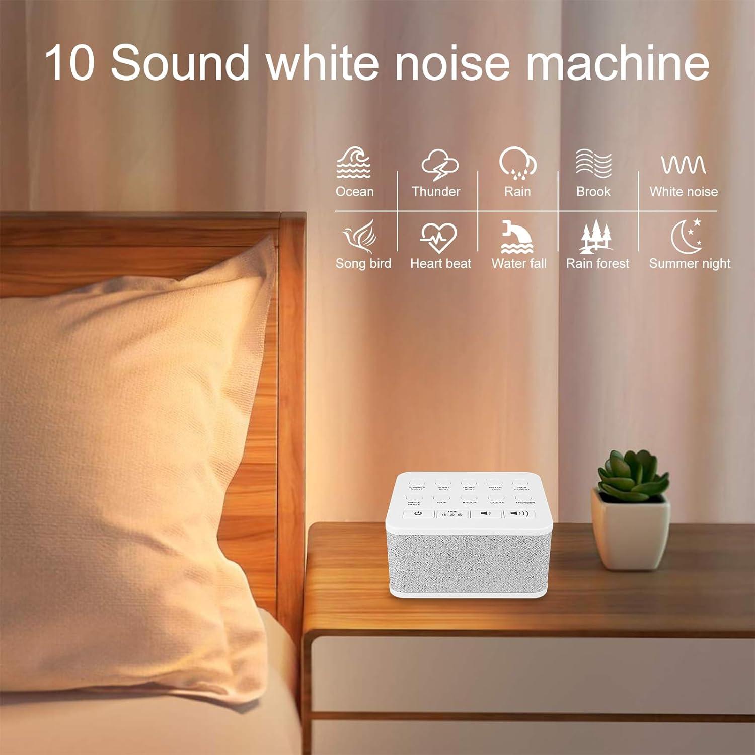 Máquina de Sonido Blanco HONGUT 10 Sonidos Naturales