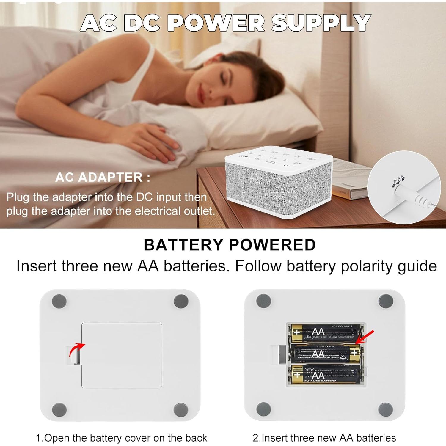 Máquina de Sonido Blanco HONGUT 10 Sonidos Naturales