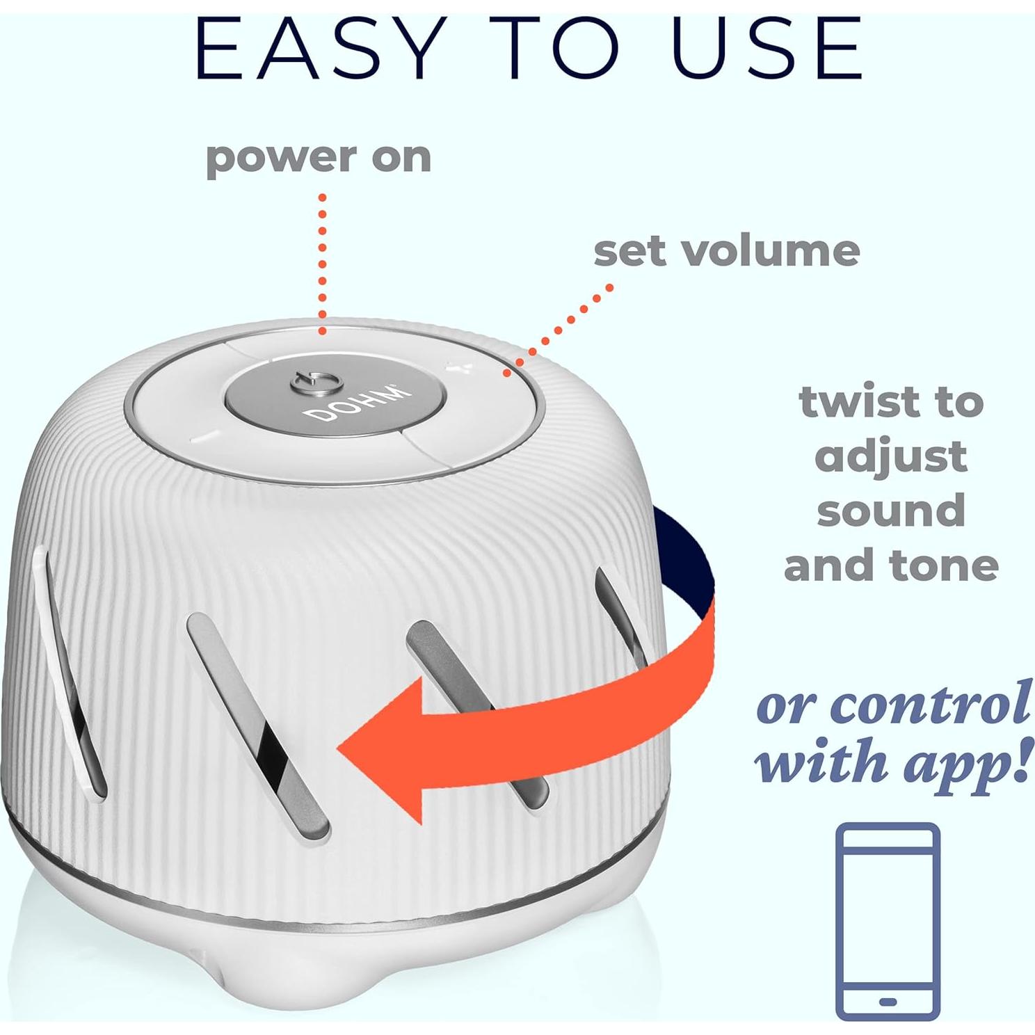 Máquina de Sonido Yogasleep Dohm Connect Ruido Blanco