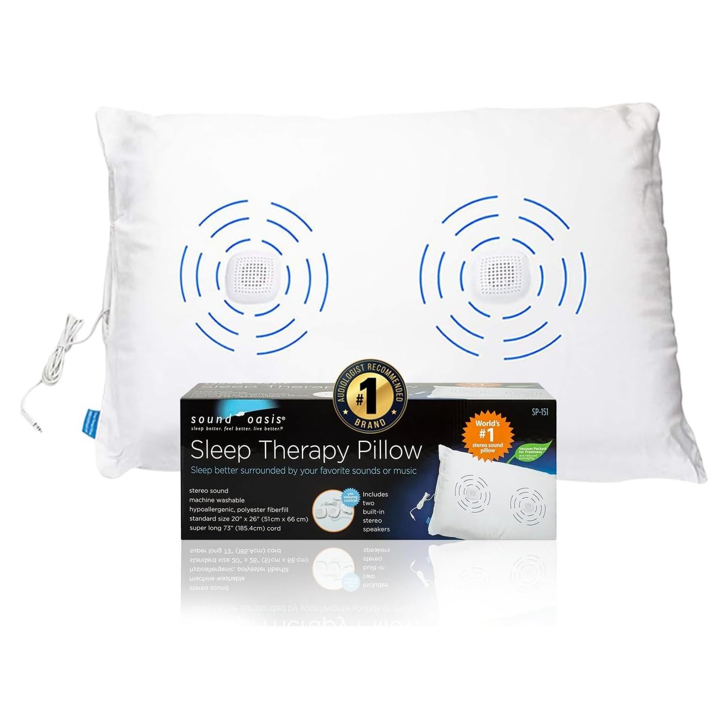Almohada de Sonido Sound Oasis SP-151 con Altavoces Estéreo