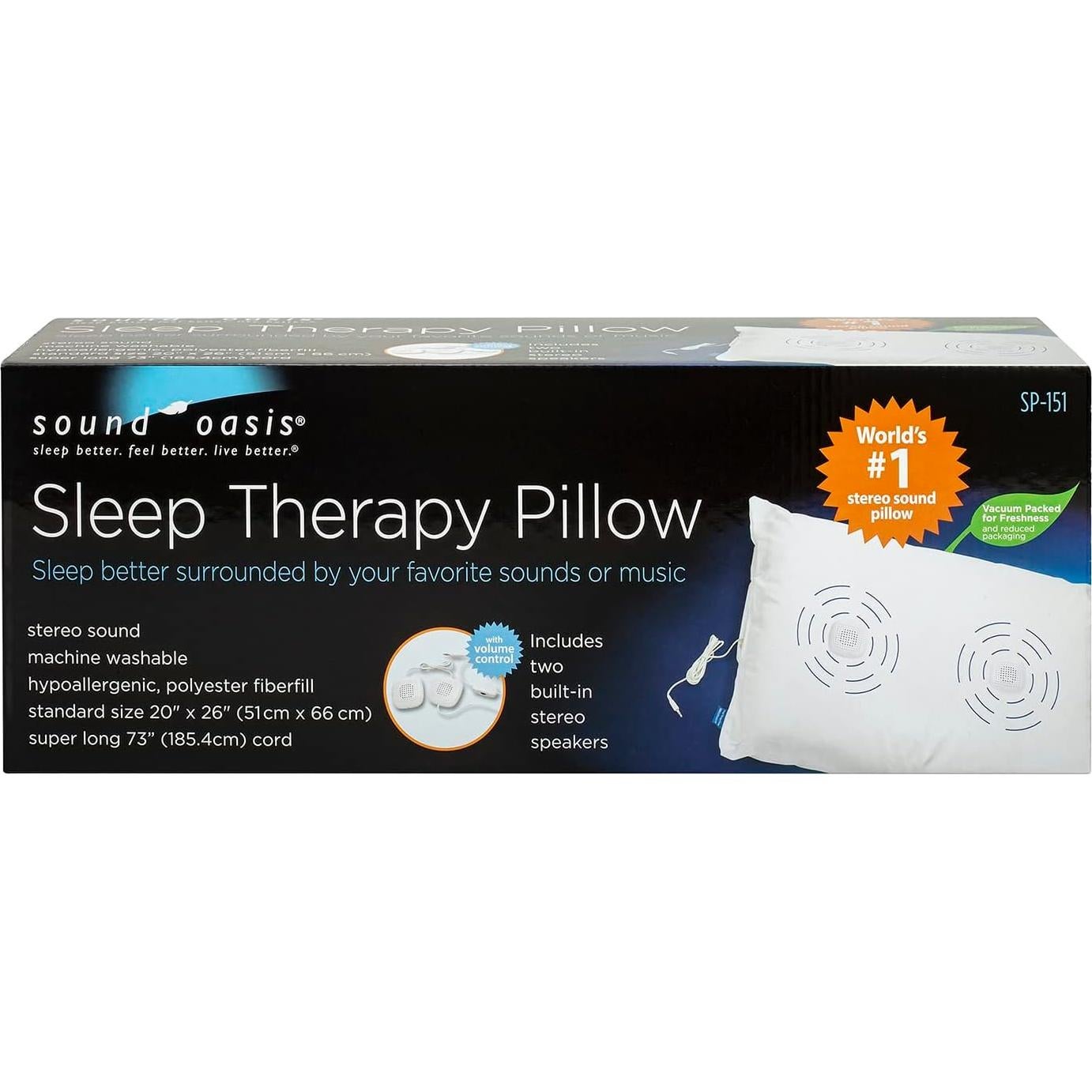 Almohada de Sonido Sound Oasis SP-151 con Altavoces Estéreo