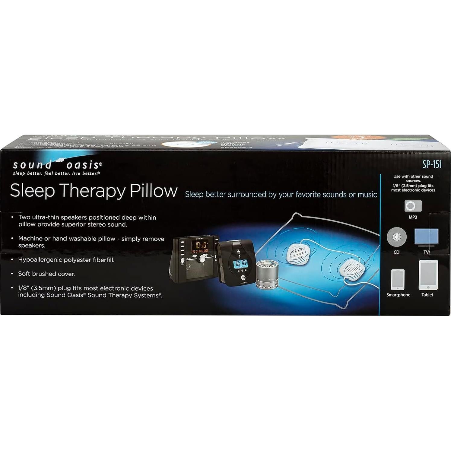 Almohada de Sonido Sound Oasis SP-151 con Altavoces Estéreo