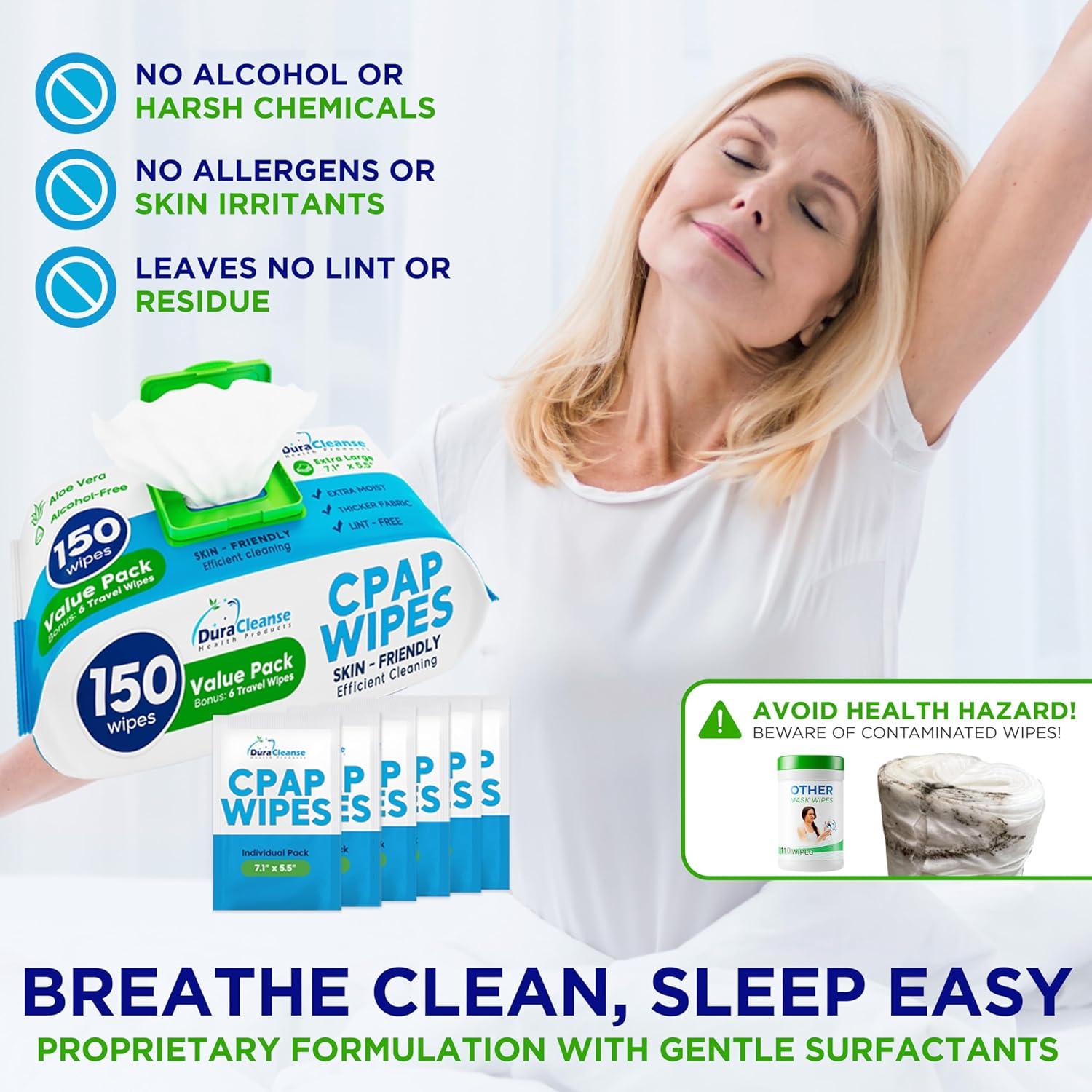 Toallitas para Máscaras CPAP Duracleanse 156 Contenidos