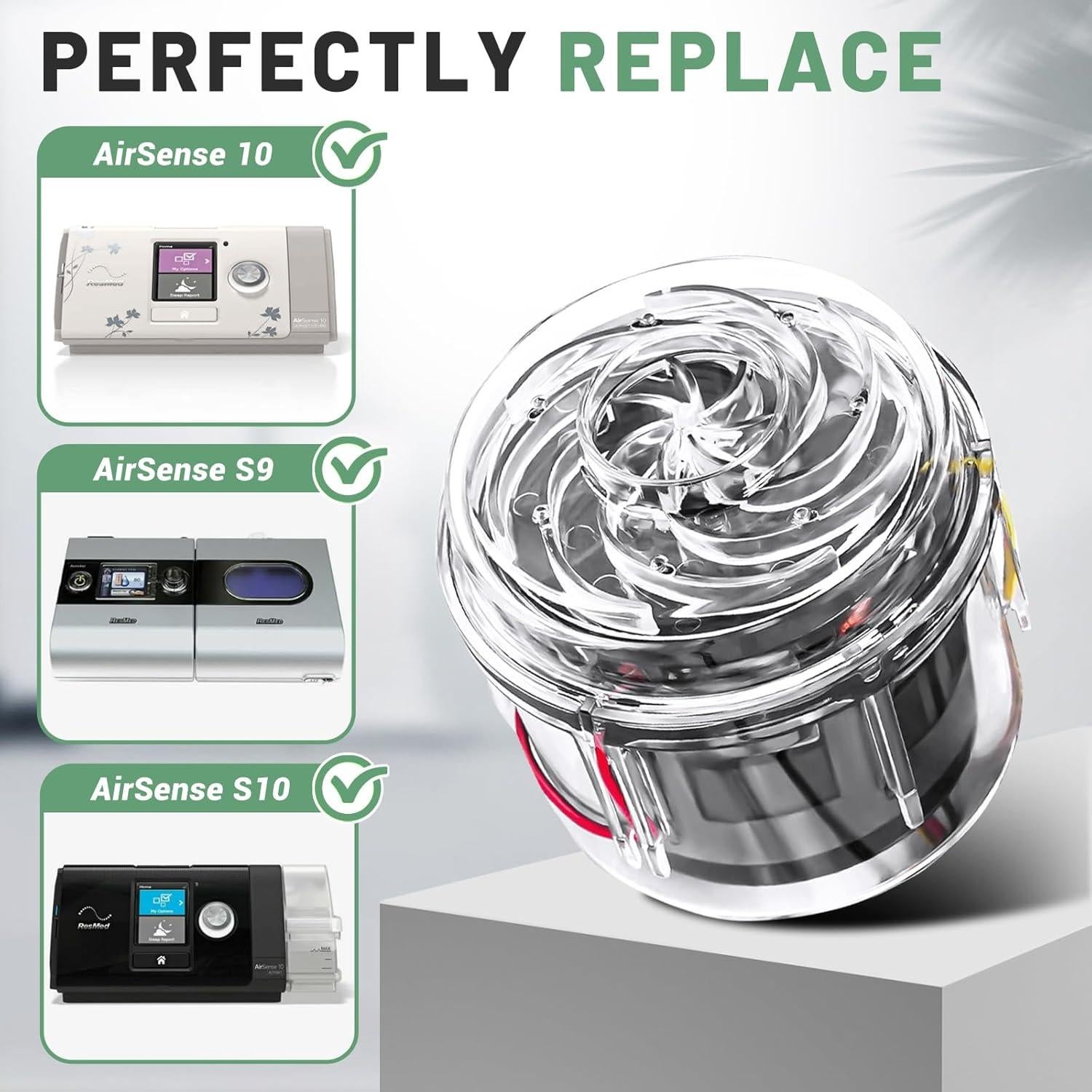 Motor CPAP VORGENS compatible ResMed S9/S10 - Bajo Ruido