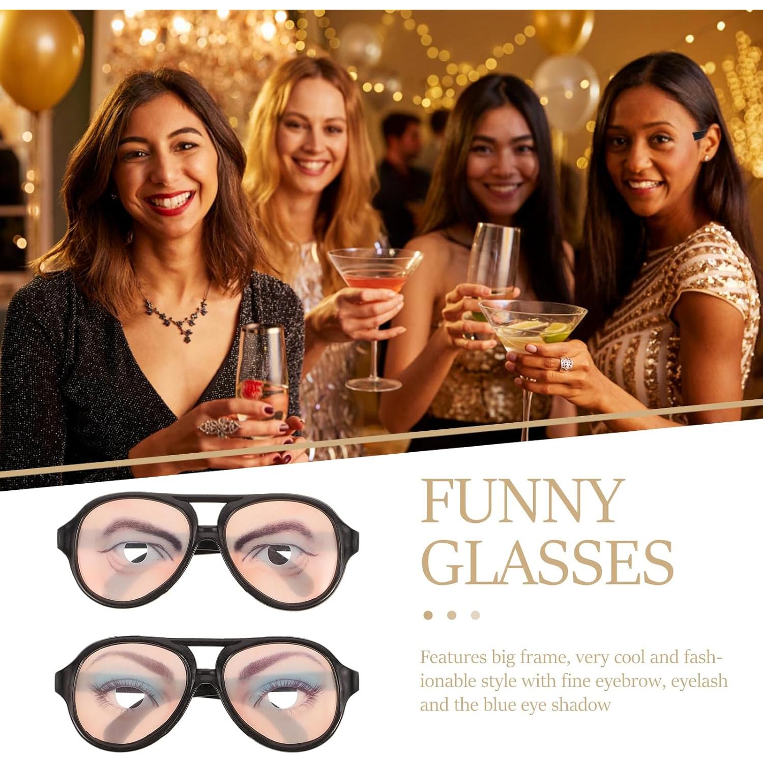 Gafas Divertidas de Halloween TINKSKY 2 Piezas Unisex