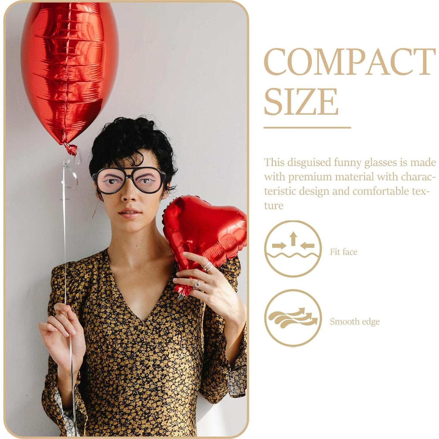 Gafas Divertidas de Halloween TINKSKY 2 Piezas Unisex