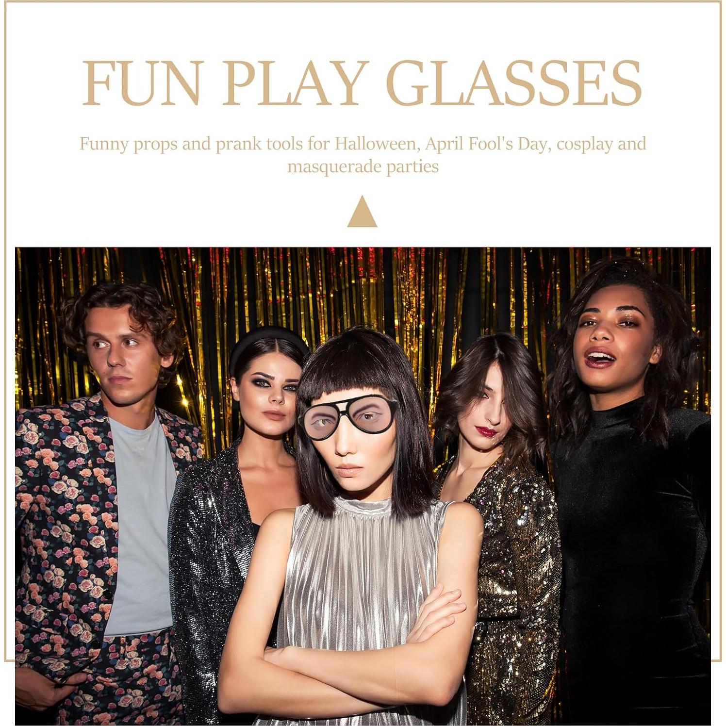 Gafas Divertidas de Halloween TINKSKY 2 Piezas Unisex