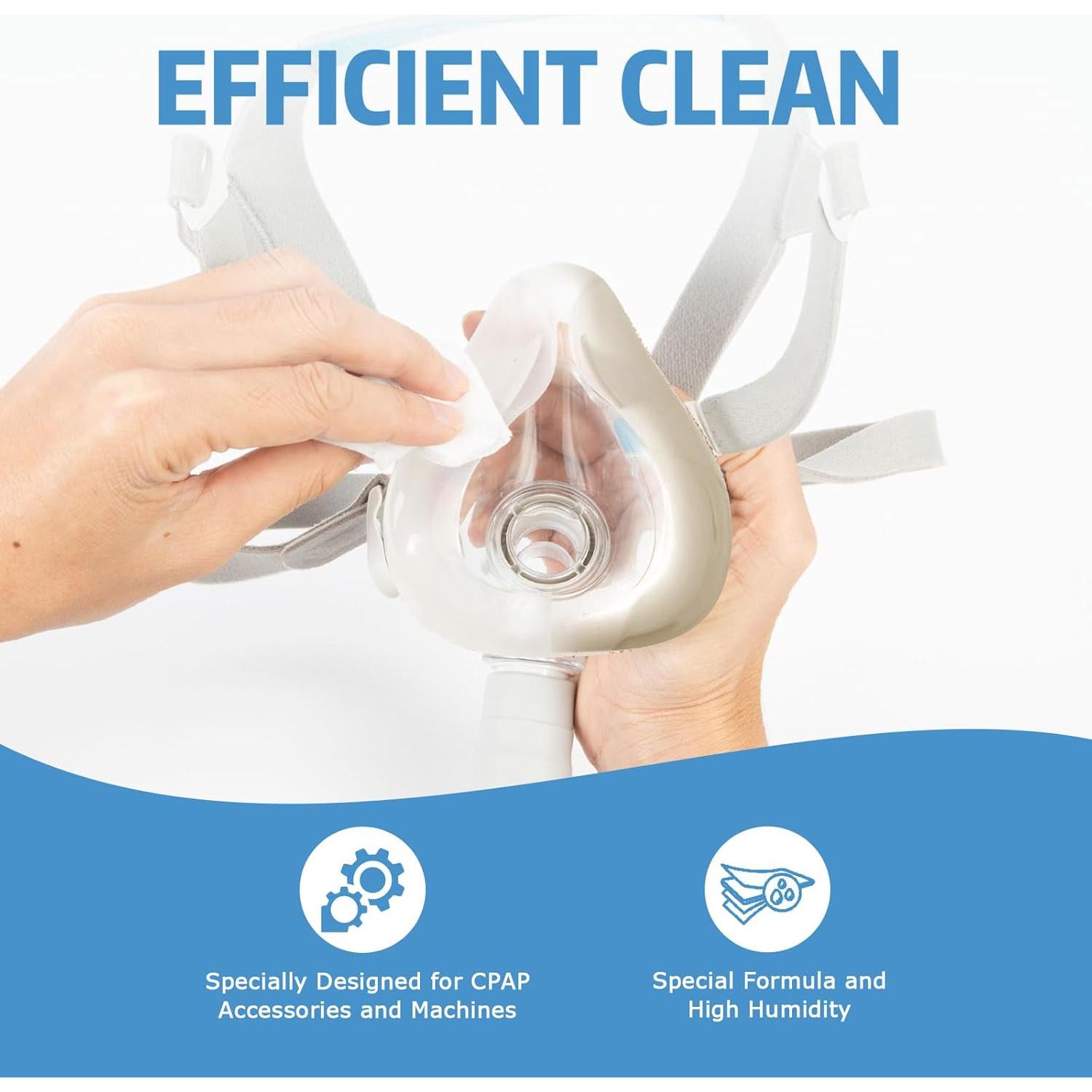 Toallitas para Máscaras CPAP OMOTIYA Jumbo 160 Unidades