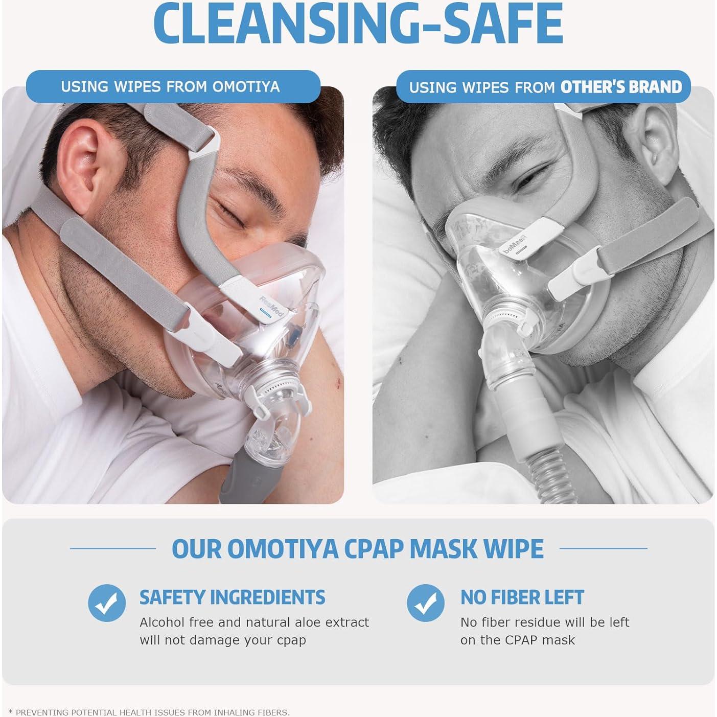 Toallitas para Máscaras CPAP OMOTIYA Jumbo 160 Unidades