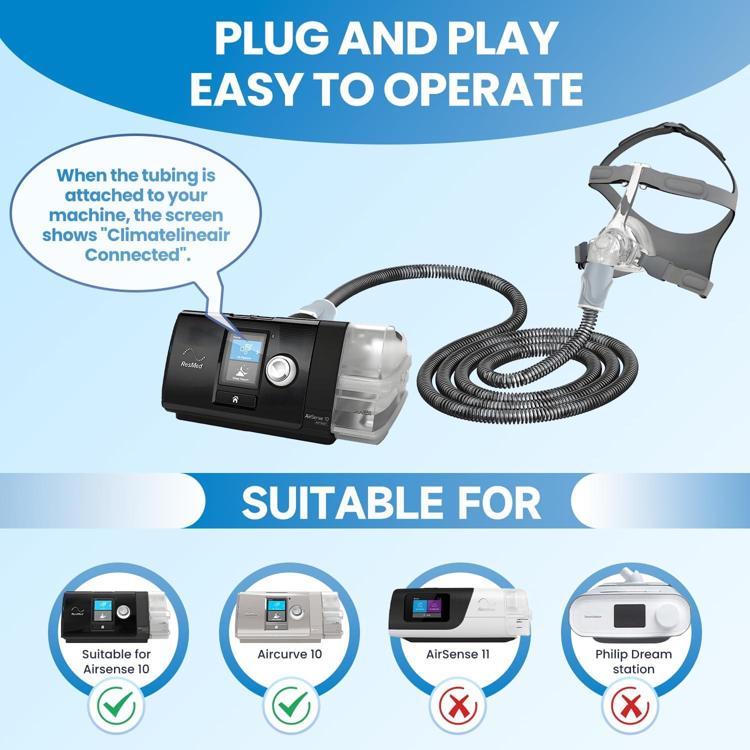 Manguera Calefaccion CPAP COMEBY S10 Reutilizable 32.77cm