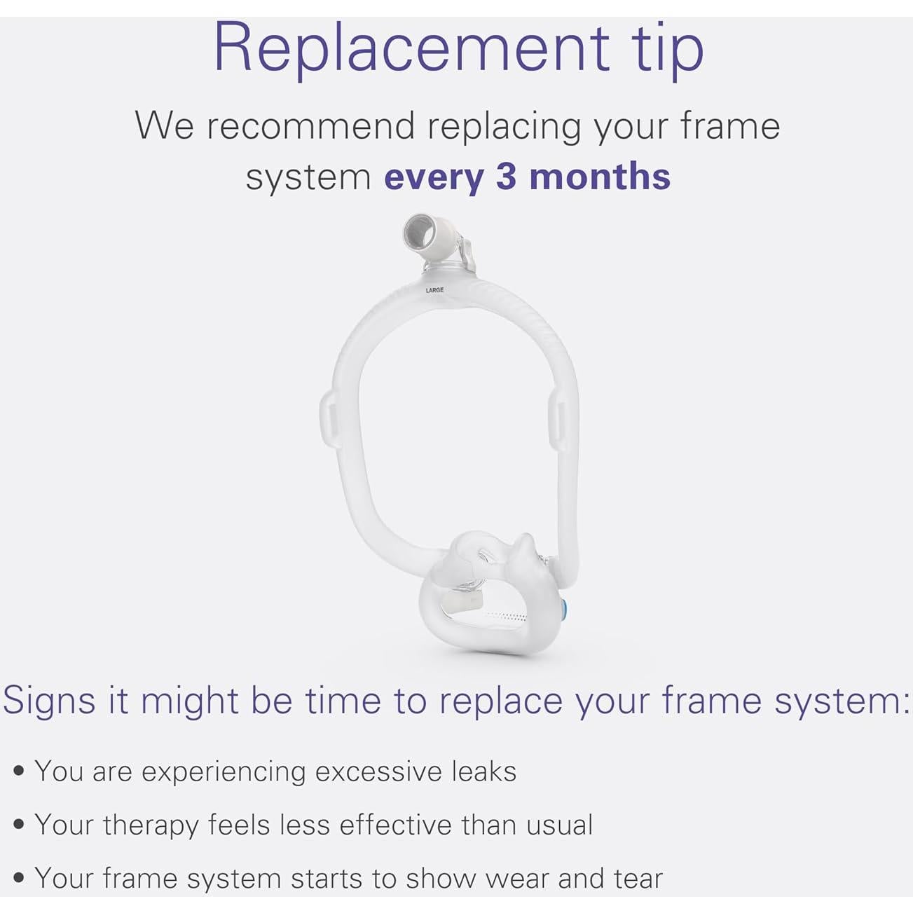 Sistema de Marco CPAP ResMed AirFit F30i - Grande - Sin Arnés
