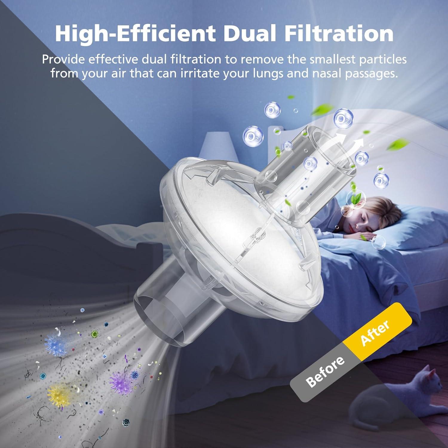 Paquete de 9 filtros CPAP Ecleanfy compatibles 22mm 25mm