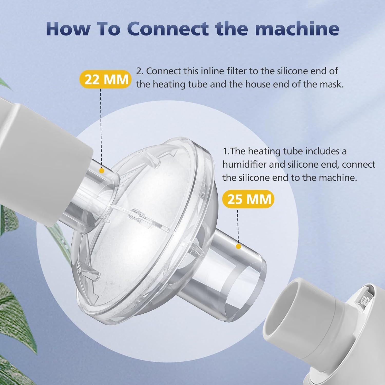 Paquete de 9 filtros CPAP Ecleanfy compatibles 22mm 25mm