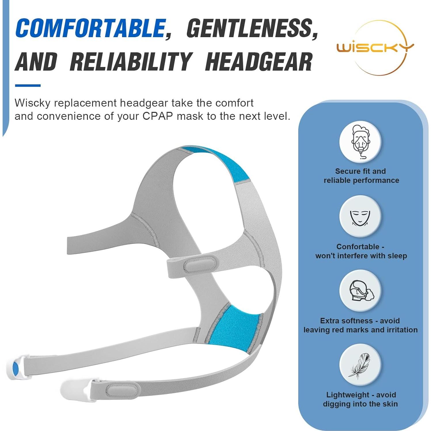 Arnés CPAP ResMed AirFit F20 - Paquete de 3 Reemplazo Grande