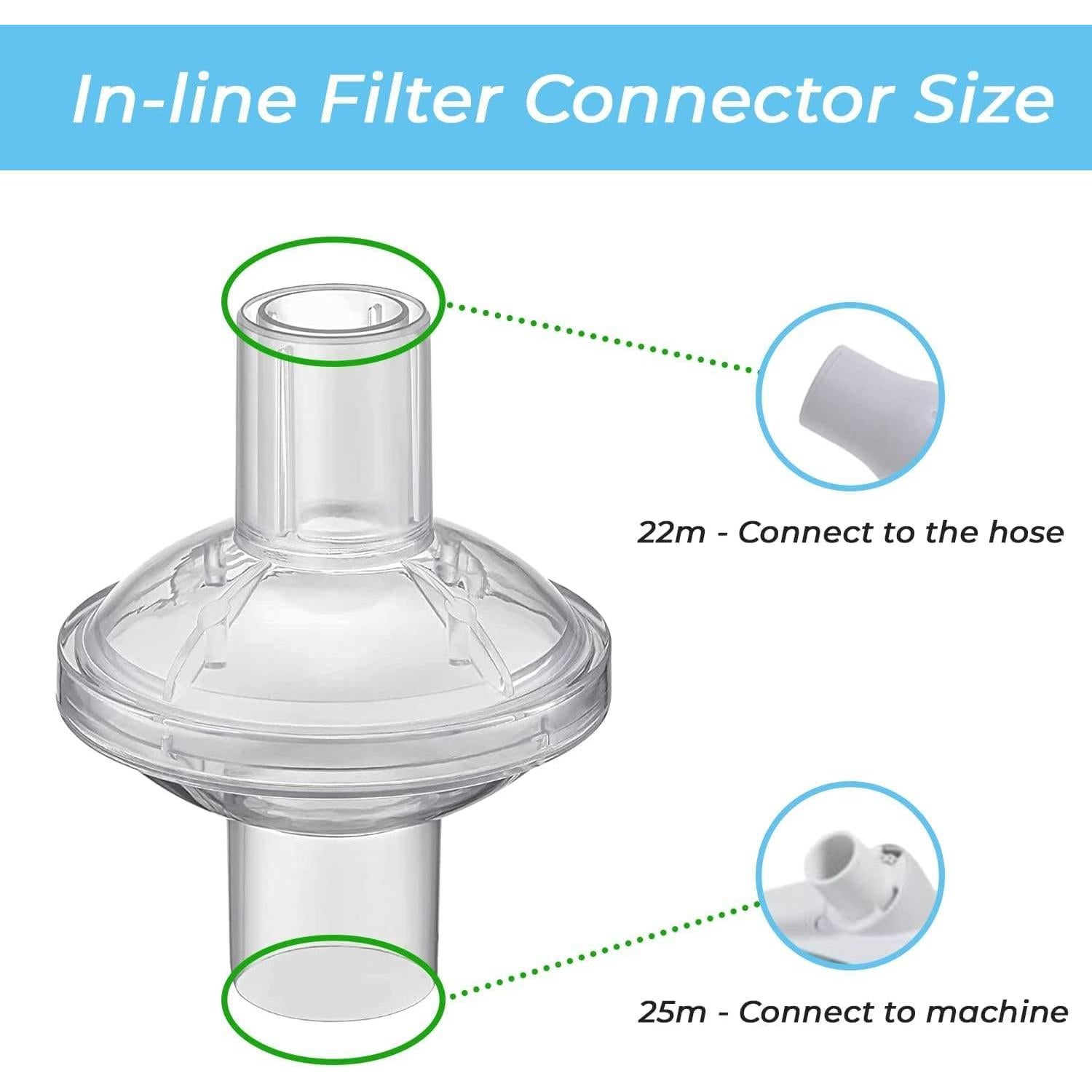 Paquete de 12 Filtros CPAP Gadget Beyond 22mm 25mm