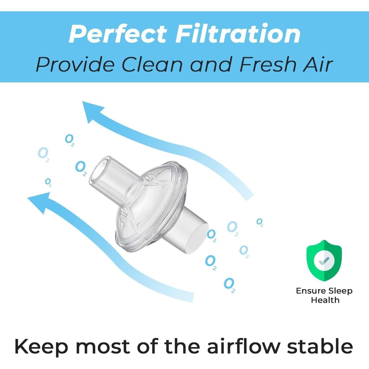 Paquete de 12 Filtros CPAP Gadget Beyond 22mm 25mm