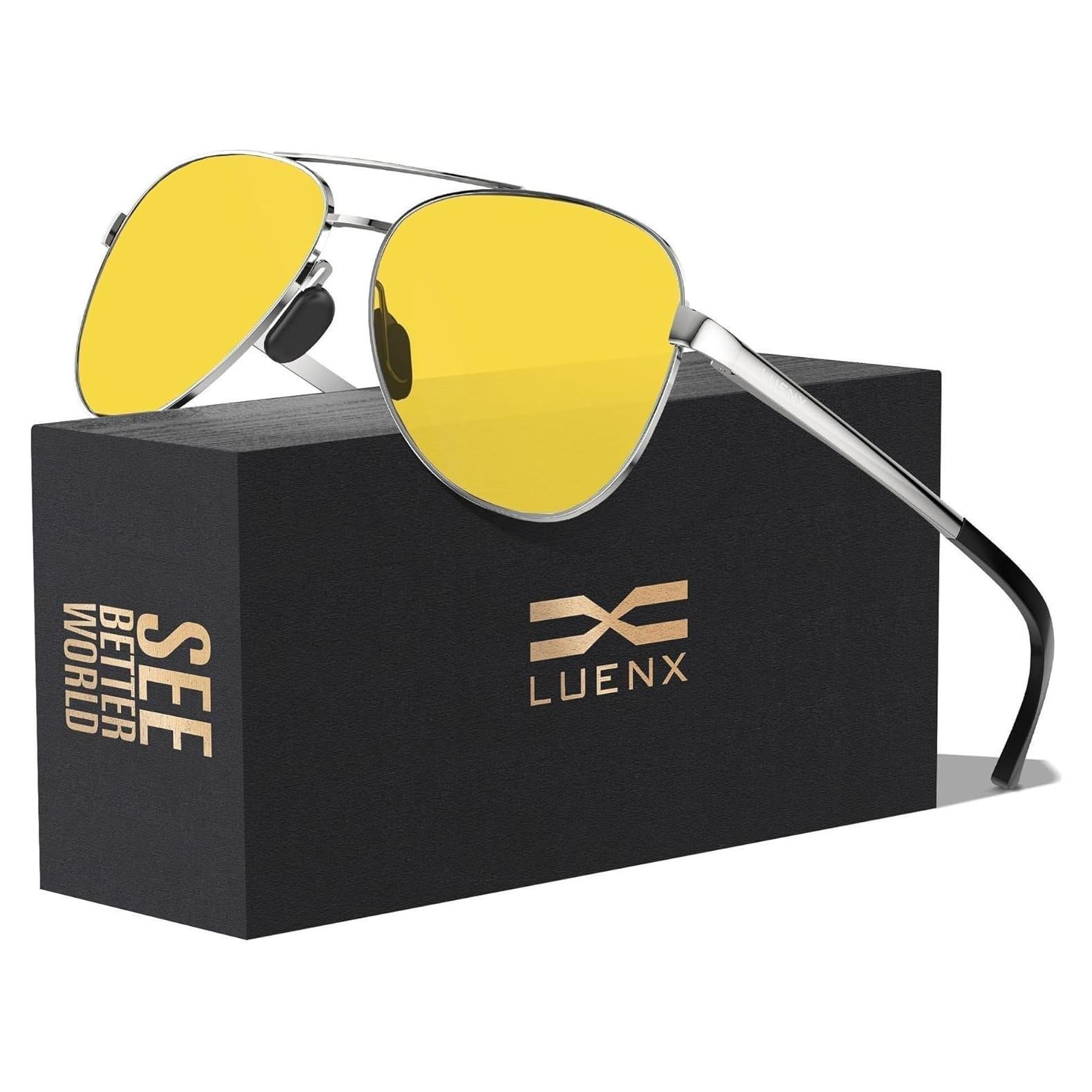 Gafas de sol LUENX Aviador Polarizadas UV400 - Amarillo