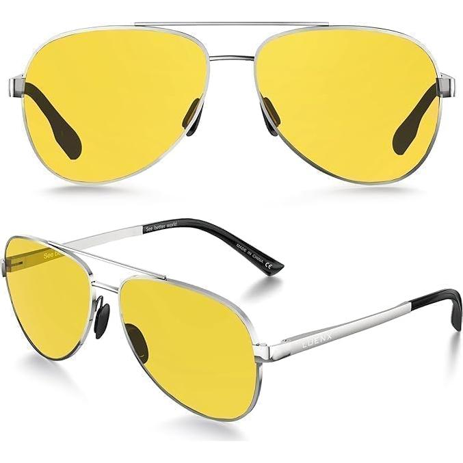 Gafas de sol LUENX Aviador Polarizadas UV400 - Amarillo