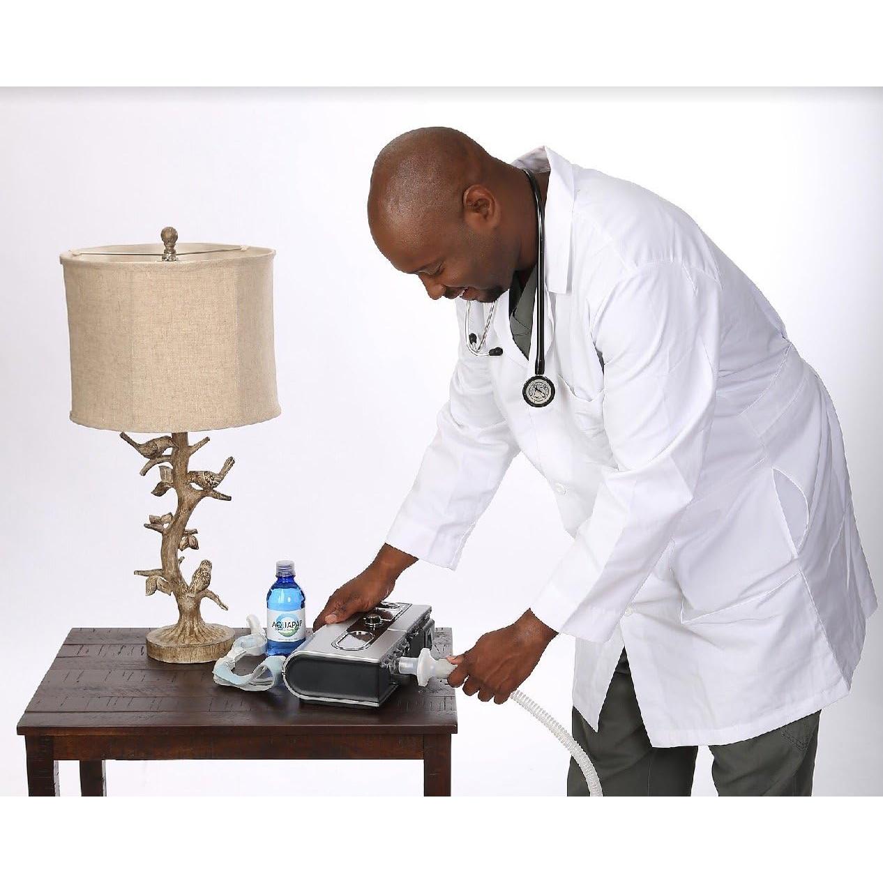 Agua CPAP Destilada por Vapor Aquapap 12 Onzas - 8 Botellas