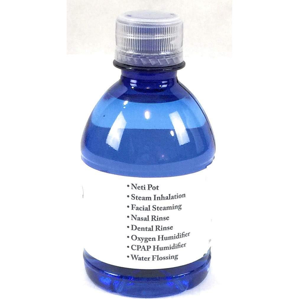 Agua CPAP Destilada por Vapor Aquapap 12 Onzas - 8 Botellas