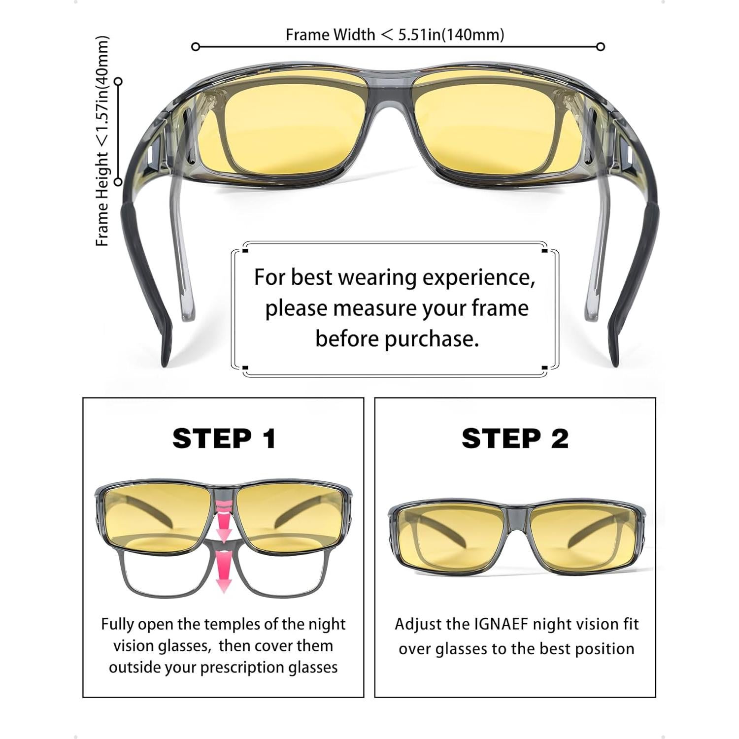 Gafas de Visión Nocturna Polarizadas IF0311 para Conducir