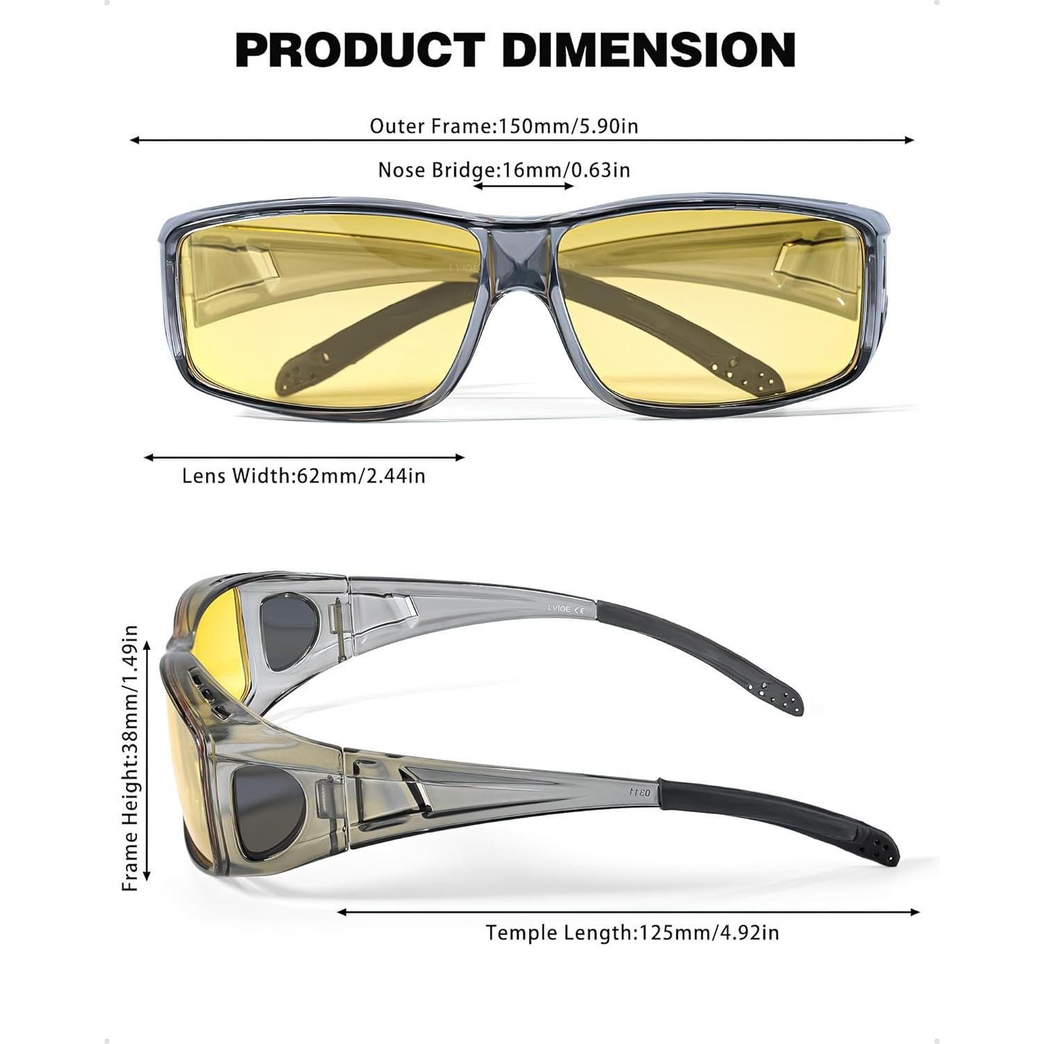 Gafas de Visión Nocturna Polarizadas IF0311 para Conducir