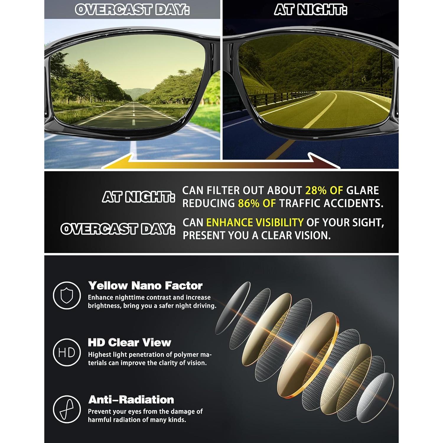 Gafas de Visión Nocturna Polarizadas IF0311 para Conducir